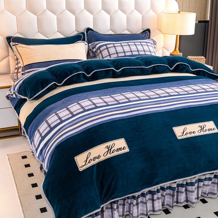 91家纺网 家纺一手货源 找家纺 眠多宝 2025新款定做特厚牛奶绒单被套可定制尺寸法莱绒水晶绒金貂绒被罩单被套 被套单件 简约时尚