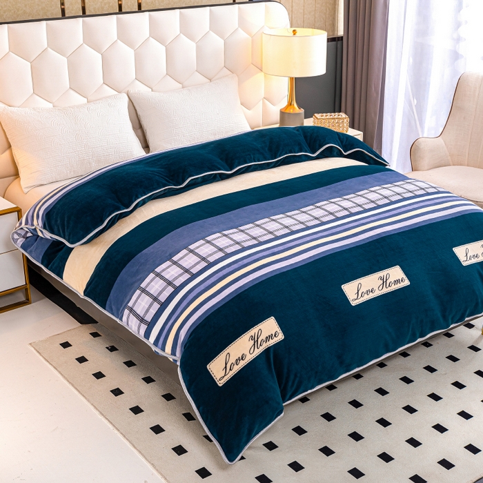 91家纺网 家纺一手货源 找家纺 眠多宝 2025新款定做特厚牛奶绒单被套可定制尺寸法莱绒水晶绒金貂绒被罩单被套 被套单件 简约时尚