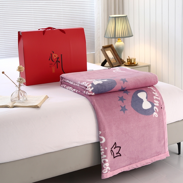 91家纺网 家纺一手货源 找家纺 伊凡毯业 2025新款260克云貂绒毛毯盖毯子直播爆款跑量毛毯 爱心蝴蝶结