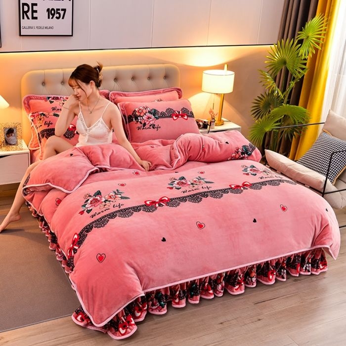 91家纺网 家纺一手货源 找家纺 眠多宝 2025新款定做特厚牛奶绒单被套可定制尺寸法莱绒水晶绒金貂绒被罩单被套 被套单件 梦恋