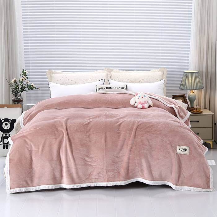 伊凡毯业 2025新款260克云貂绒毛毯盖毯子直播爆款跑量毛毯 豆沙