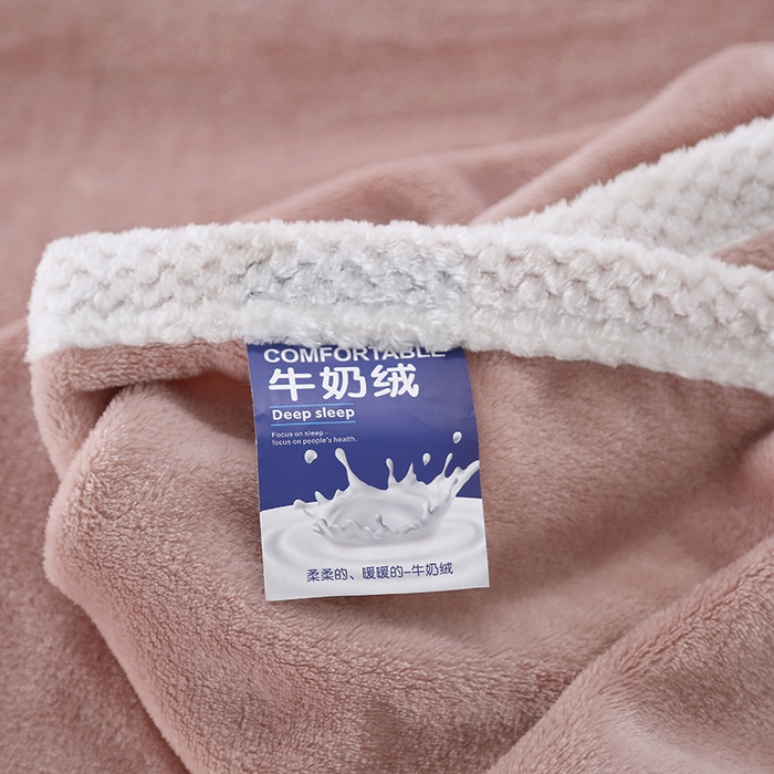 91家纺网 家纺一手货源 找家纺 伊凡毯业 2025新款260克云貂绒毛毯盖毯子直播爆款跑量毛毯 豆沙