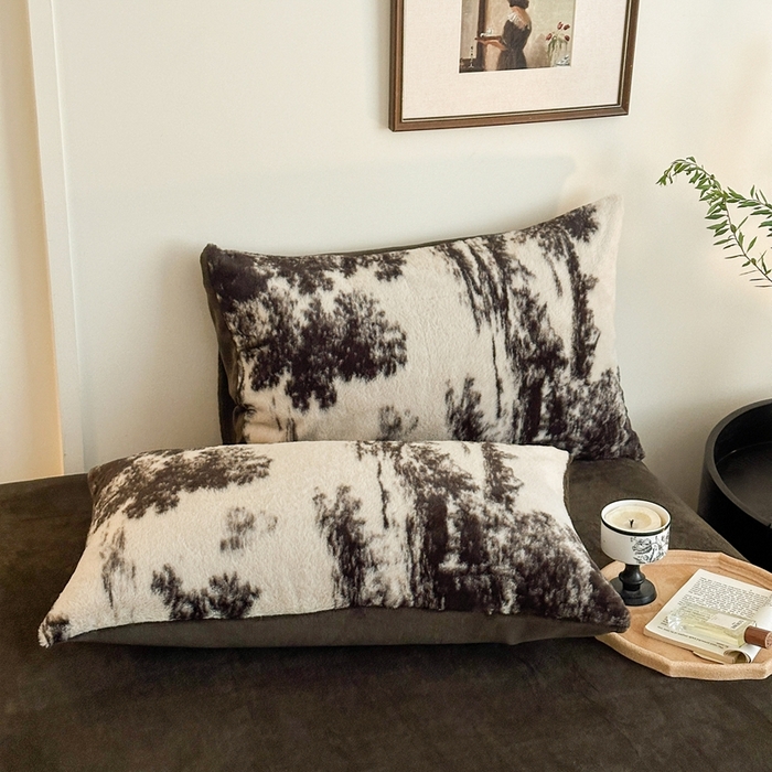 91家纺网 家纺一手货源 找家纺 （总）十里居 2025新款兔毛印花法式轻奢系列牛奶绒四件套