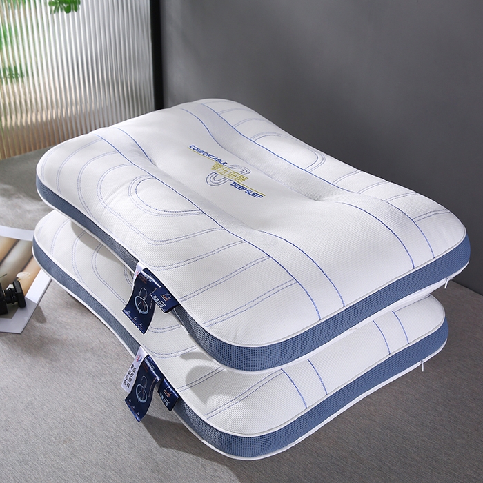 91家纺网 家纺一手货源 找家纺 （总）金牛枕芯 2025新款零压深睡绗缝决明子+荞麦壳护颈枕亲子组合枕头枕芯