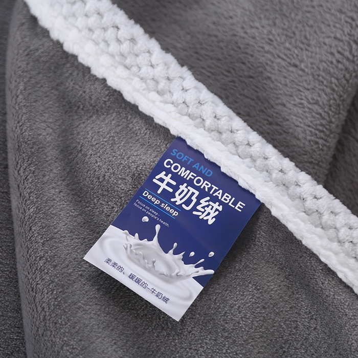 91家纺网 家纺一手货源 找家纺 伊凡毯业 2025新款260克云貂绒毛毯盖毯子直播爆款跑量毛毯 古典灰