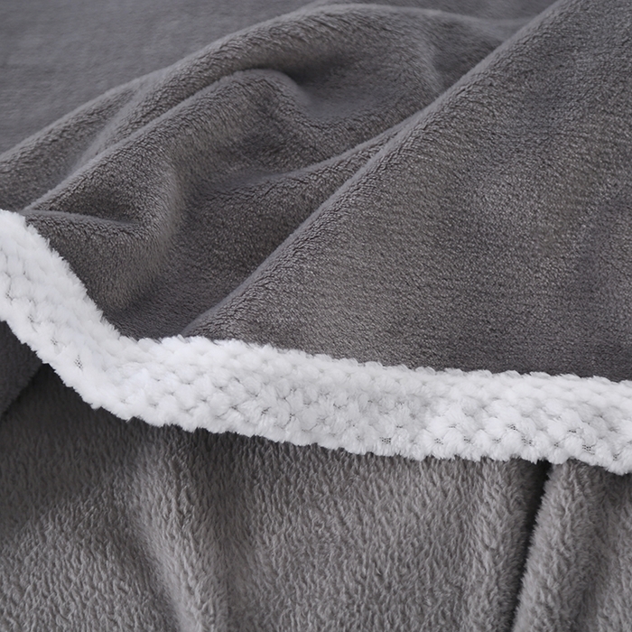 91家纺网 家纺一手货源 找家纺 伊凡毯业 2025新款260克云貂绒毛毯盖毯子直播爆款跑量毛毯 古典灰