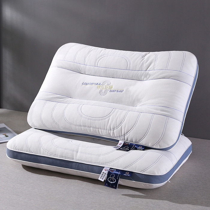 91家纺网 家纺一手货源 找家纺 （总）金牛枕芯 2025新款零压深睡绗缝决明子+荞麦壳护颈枕亲子组合枕头枕芯