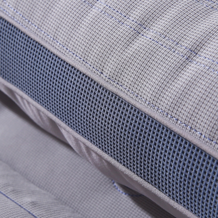 91家纺网 家纺一手货源 找家纺 金牛枕芯 2025新款零压深睡绗缝决明子+荞麦壳护颈枕亲子组合枕头枕芯 零压深睡枕-灰色