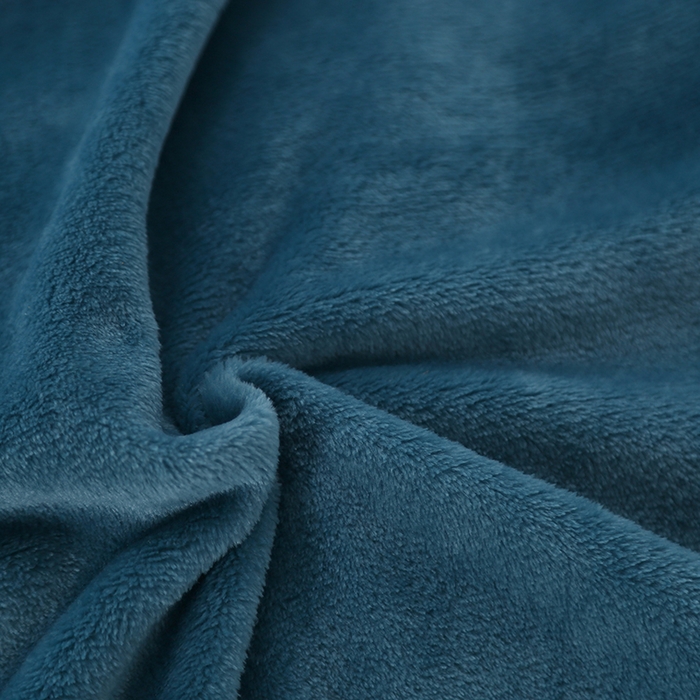 91家纺网 家纺一手货源 找家纺 伊凡毯业 2025新款260克云貂绒毛毯盖毯子直播爆款跑量毛毯 珊瑚蓝