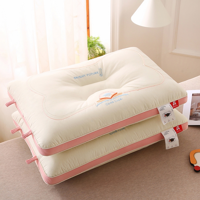 91家纺网 家纺一手货源 找家纺 （总）金牛枕芯 2025新款全棉纯棉三防好运连连枕头枕芯亲子儿童中童成人枕头枕芯组合枕头