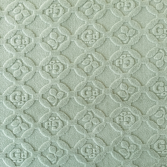 91家纺网 家纺一手货源 找家纺 （总）栩裕纺织 2025新款塔芙绒三叶草提花毛毯-卷边款