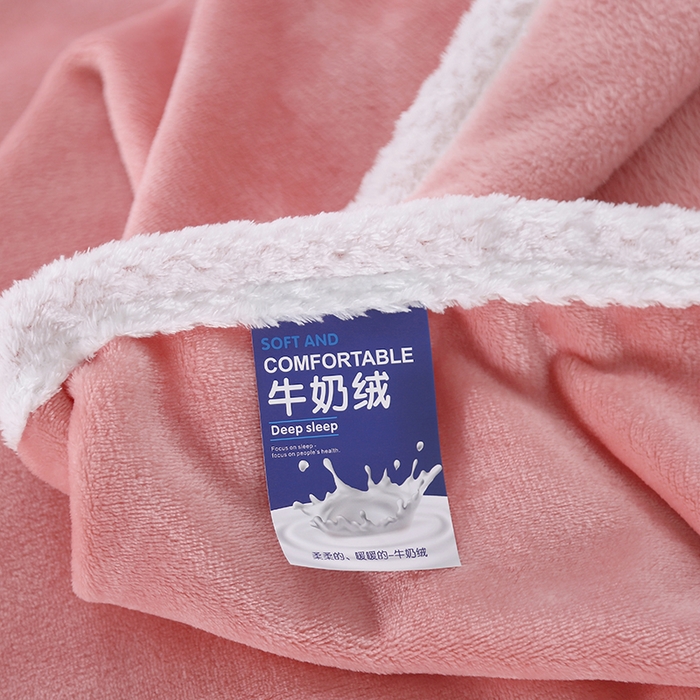 91家纺网 家纺一手货源 找家纺 伊凡毯业 2025新款260克云貂绒毛毯盖毯子直播爆款跑量毛毯 荧光粉