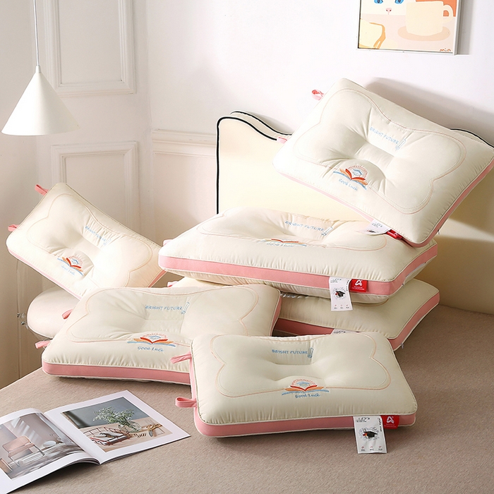 91家纺网 家纺一手货源 找家纺 （总）金牛枕芯 2025新款全棉纯棉三防好运连连枕头枕芯亲子儿童中童成人枕头枕芯组合枕头