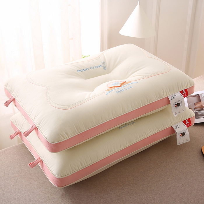 91家纺网 家纺一手货源 找家纺 （总）金牛枕芯 2025新款全棉纯棉三防好运连连枕头枕芯亲子儿童中童成人枕头枕芯组合枕头