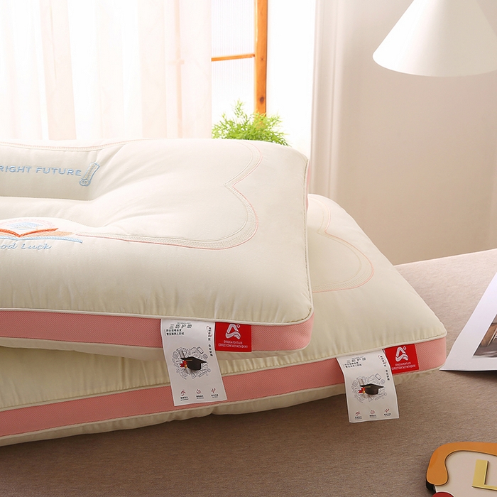 91家纺网 家纺一手货源 找家纺 （总）金牛枕芯 2025新款全棉纯棉三防好运连连枕头枕芯亲子儿童中童成人枕头枕芯组合枕头