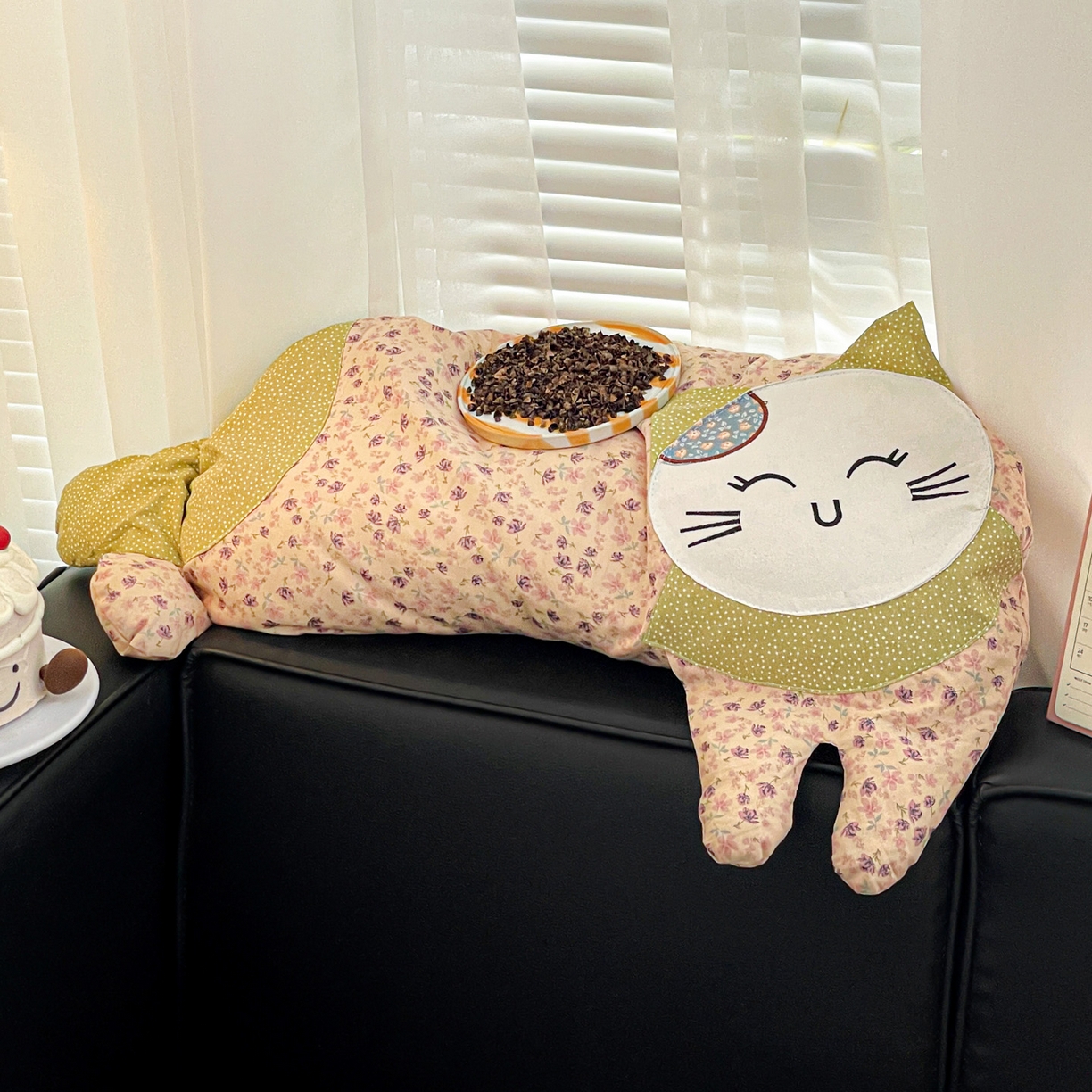 91家纺网 家纺一手货源 找家纺 亦帆枕芯 2025新款全棉纯棉卡通可爱猫咪可拆洗全棉护颈荞麦枕枕头枕芯 粉色-全棉可爱猫