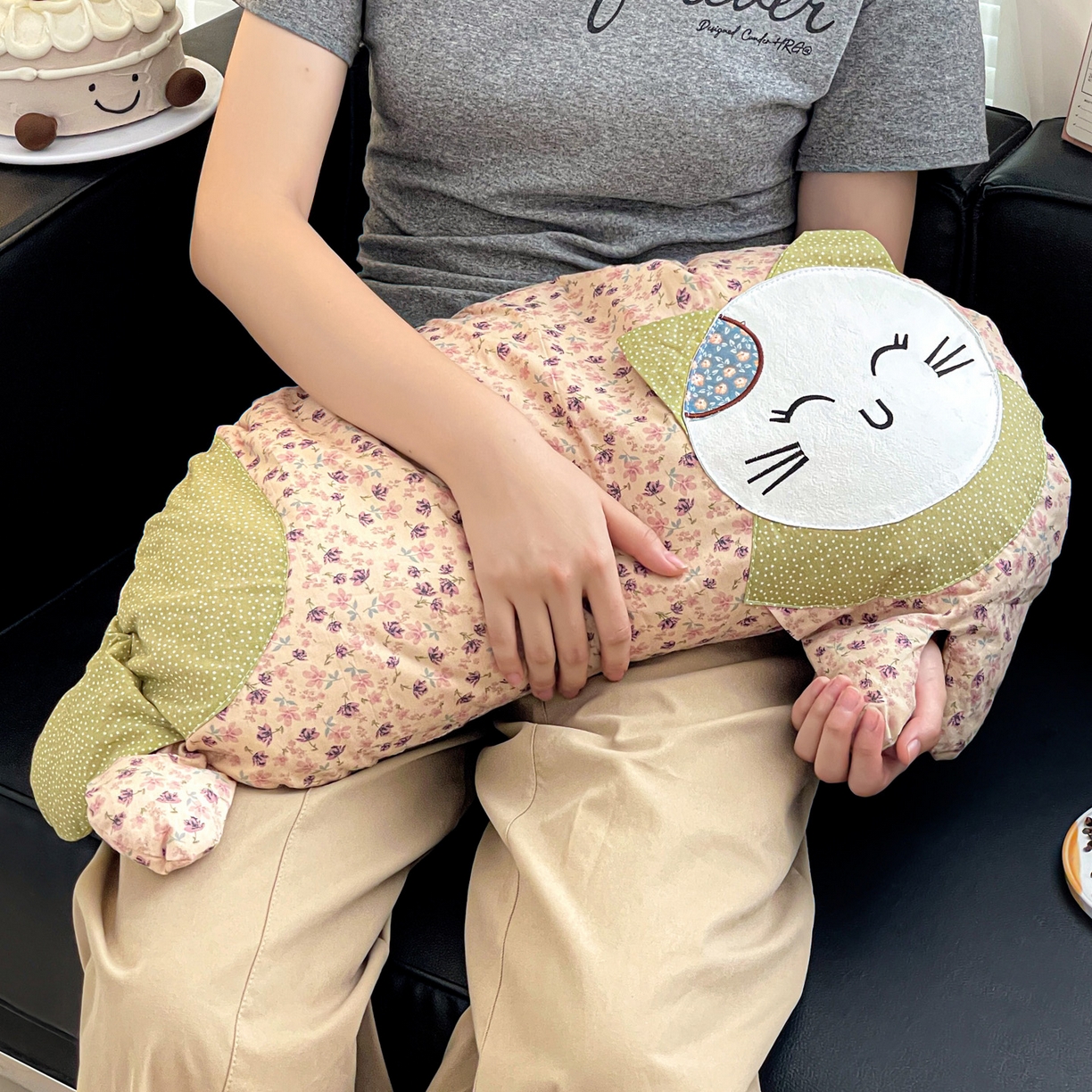 91家纺网 家纺一手货源 找家纺 亦帆枕芯 2025新款全棉纯棉卡通可爱猫咪可拆洗全棉护颈荞麦枕枕头枕芯 粉色-全棉可爱猫