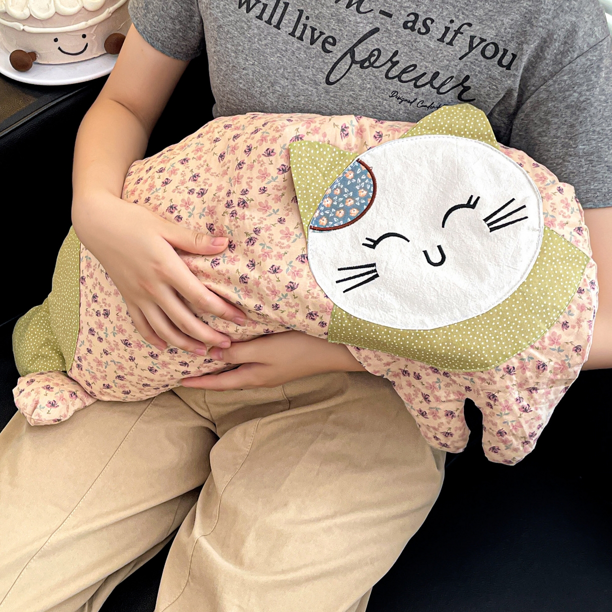 91家纺网 家纺一手货源 找家纺 亦帆枕芯 2025新款全棉纯棉卡通可爱猫咪可拆洗全棉护颈荞麦枕枕头枕芯 粉色-全棉可爱猫