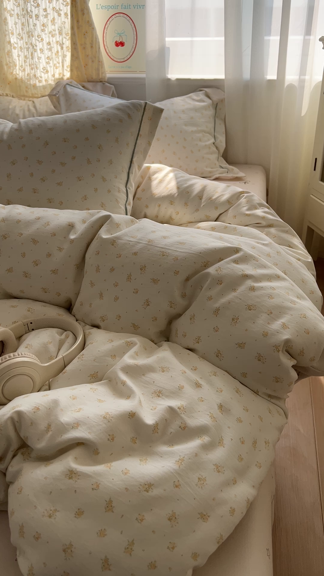 91家纺网 家纺一手货源 找家纺 亨通家纺 2025新款爆款韩国小布袋古法水洗棉云感棉四件套【提供买家秀】 花田与夏-驼