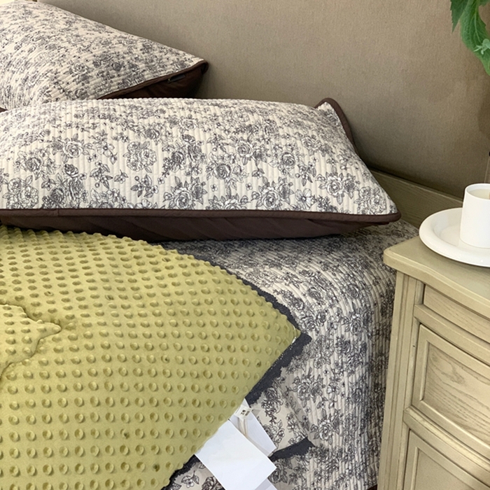 91家纺网 家纺一手货源 找家纺 （总）汇庭 2025新款亲肤舒适全棉纯棉床盖三件套