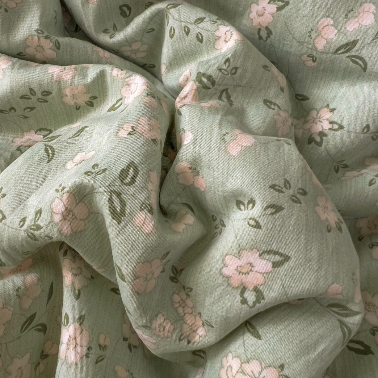 91家纺网 家纺一手货源 找家纺 亨通家纺 2025新款爆款韩国小布袋古法水洗棉云感棉四件套【提供买家秀】 陌上芳菲