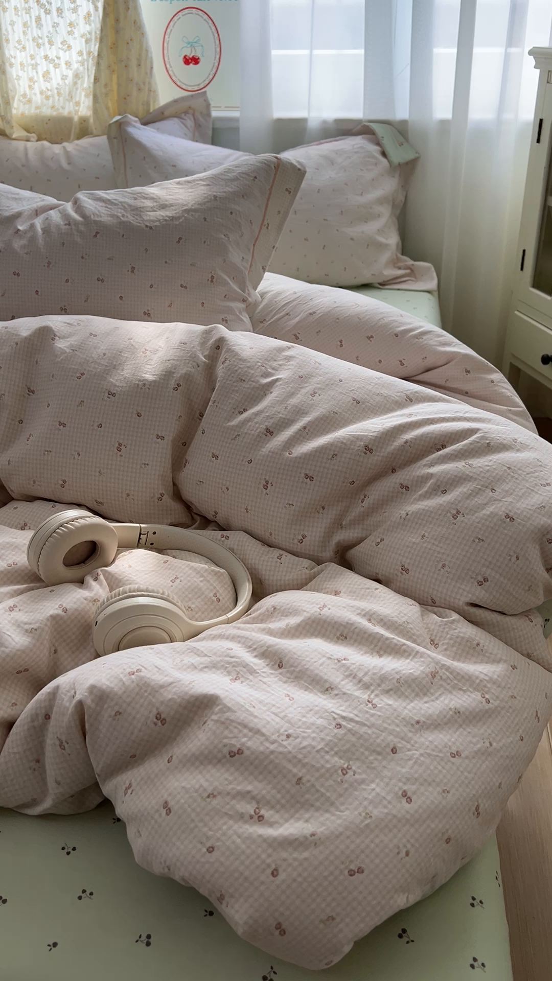 91家纺网 家纺一手货源 找家纺 亨通家纺 2025新款爆款韩国小布袋古法水洗棉云感棉四件套【提供买家秀】 丝丝心动-咖