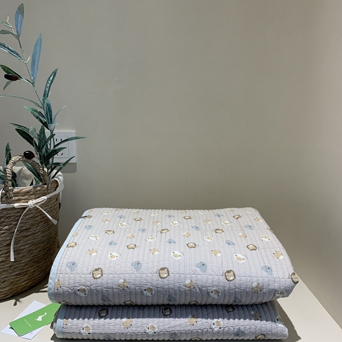 91家纺网 家纺一手货源 找家纺 汇庭 2025新款亲肤舒适全棉纯棉床盖三件套 彩虹豆