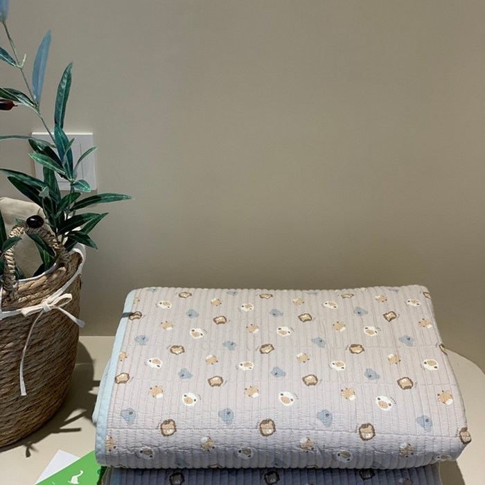 91家纺网 家纺一手货源 找家纺 汇庭 2025新款亲肤舒适全棉纯棉床盖三件套 彩虹豆