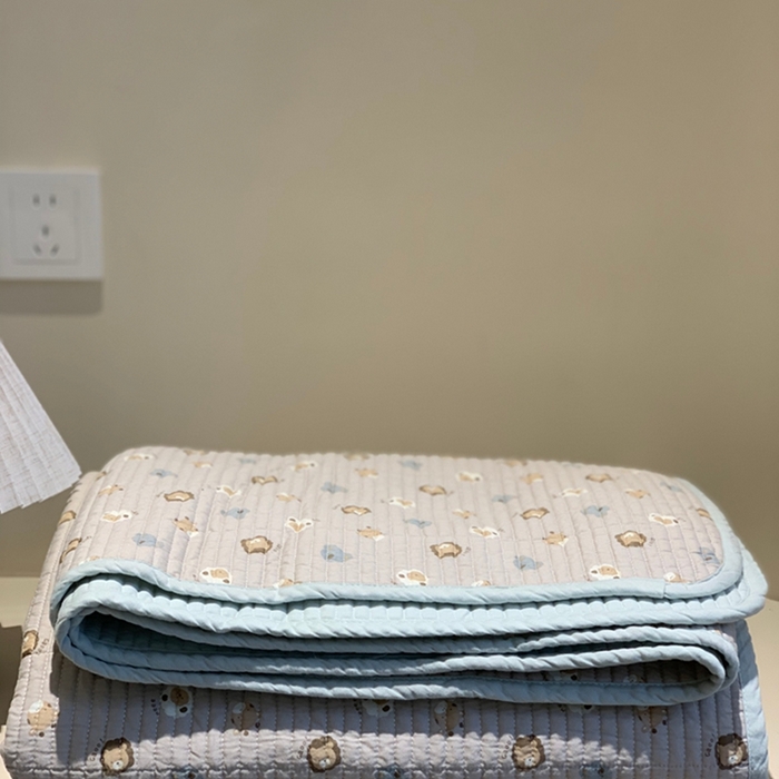 91家纺网 家纺一手货源 找家纺 汇庭 2025新款亲肤舒适全棉纯棉床盖三件套 彩虹豆