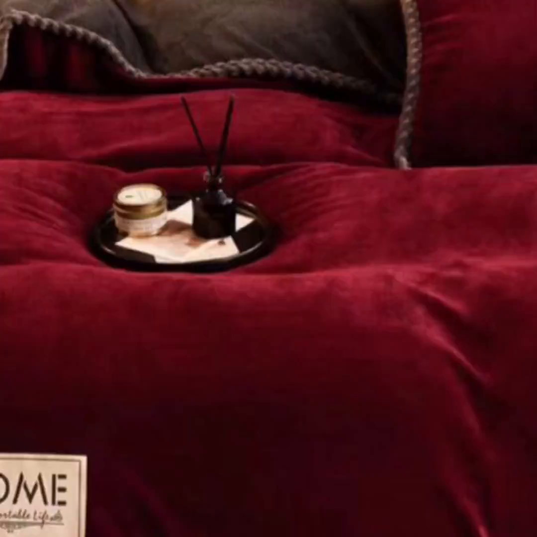 91家纺网 家纺一手货源 找家纺 （总）闲鱼家纺 2025款高克重欧式包边牛奶绒四件套