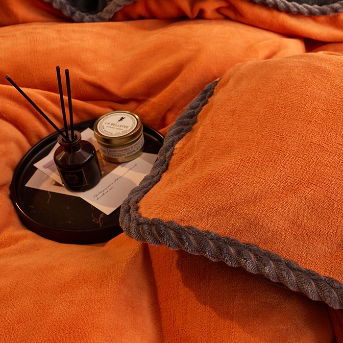 91家纺网 家纺一手货源 找家纺 （总）闲鱼家纺 2025款高克重欧式包边牛奶绒四件套