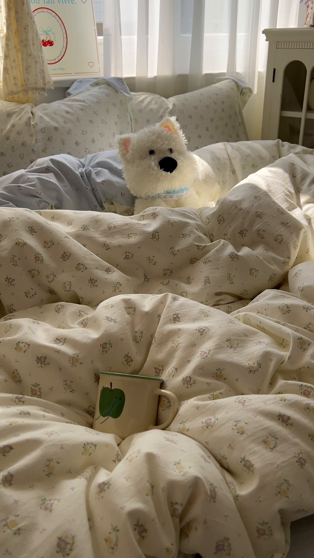 91家纺网 家纺一手货源 找家纺 亨通家纺 2025新款爆款韩国小布袋古法水洗棉云感棉四件套【提供买家秀】 小苍兰-绿