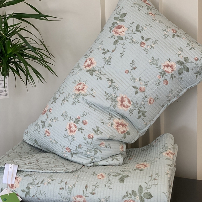 91家纺网 家纺一手货源 找家纺 汇庭 2025新款亲肤舒适全棉纯棉床盖三件套 玫瑰故事