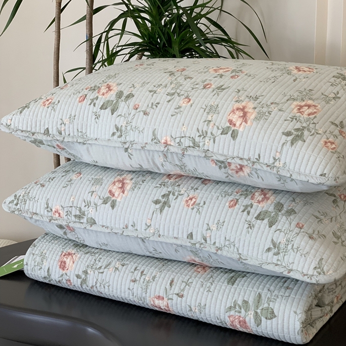 91家纺网 家纺一手货源 找家纺 汇庭 2025新款亲肤舒适全棉纯棉床盖三件套 玫瑰故事