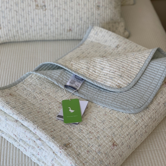 91家纺网 家纺一手货源 找家纺 汇庭 2025新款亲肤舒适全棉纯棉床盖三件套 妙妙小兔