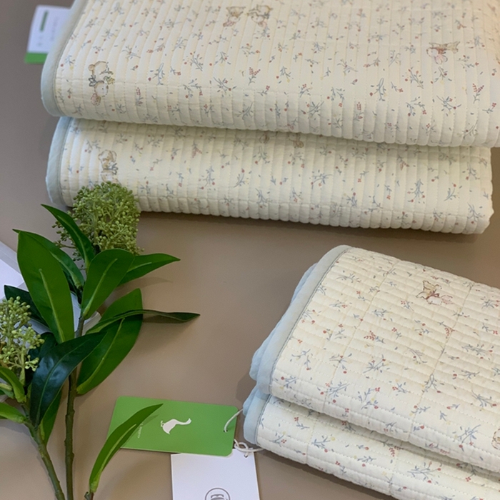 91家纺网 家纺一手货源 找家纺 汇庭 2025新款亲肤舒适全棉纯棉床盖三件套 妙妙小兔