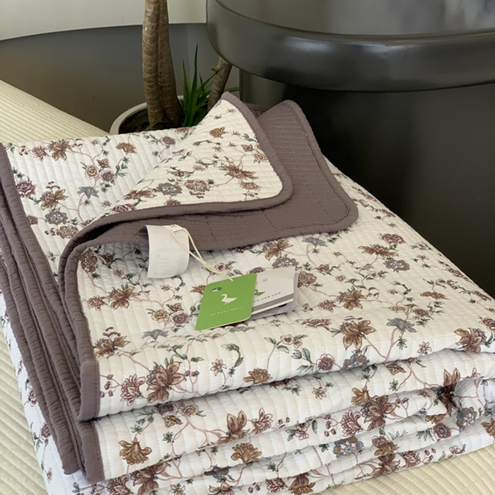 91家纺网 家纺一手货源 找家纺 汇庭 2025新款亲肤舒适全棉纯棉床盖三件套 纳亚紫