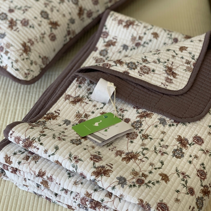 91家纺网 家纺一手货源 找家纺 汇庭 2025新款亲肤舒适全棉纯棉床盖三件套 纳亚紫