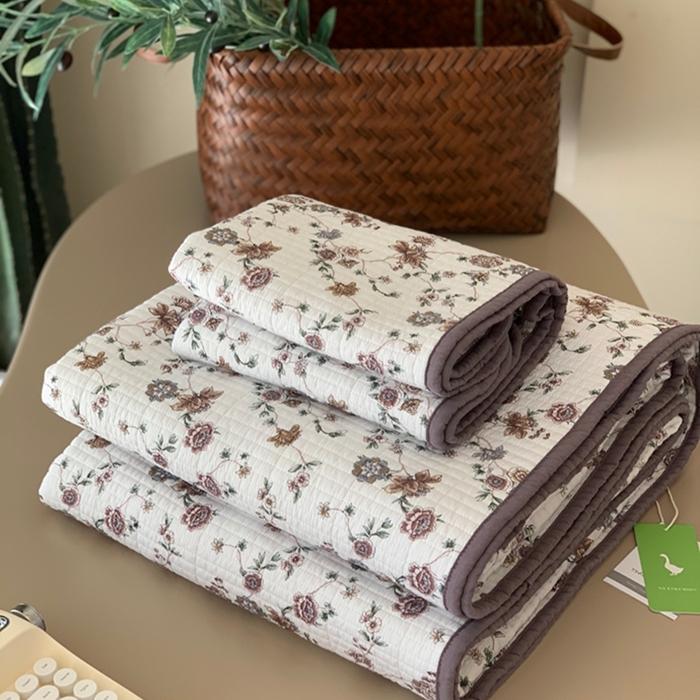 91家纺网 家纺一手货源 找家纺 汇庭 2025新款亲肤舒适全棉纯棉床盖三件套 纳亚紫