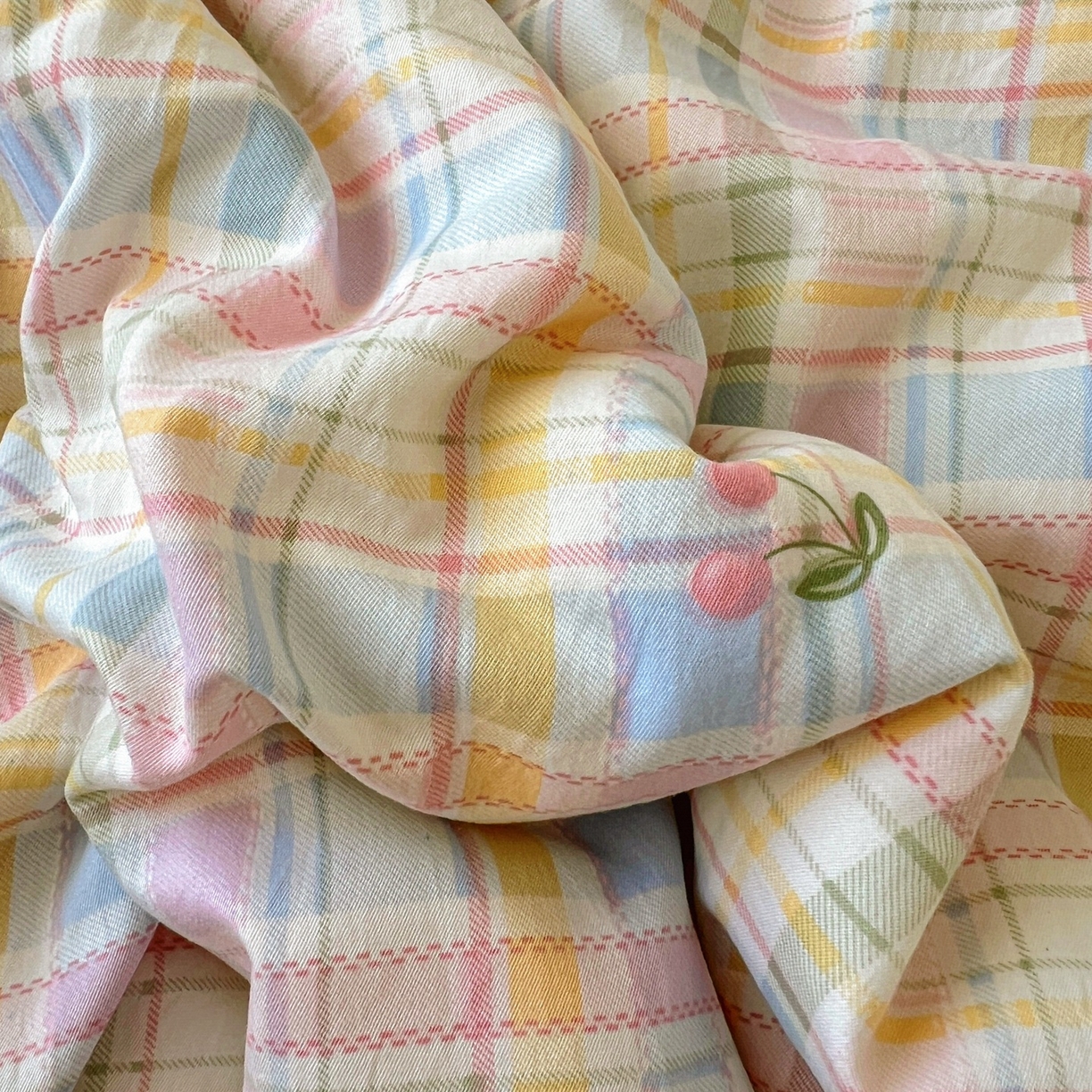 91家纺网 家纺一手货源 找家纺 亨通家纺 2025新款爆款韩国小布袋古法水洗棉云感棉四件套【提供买家秀】 绚烂