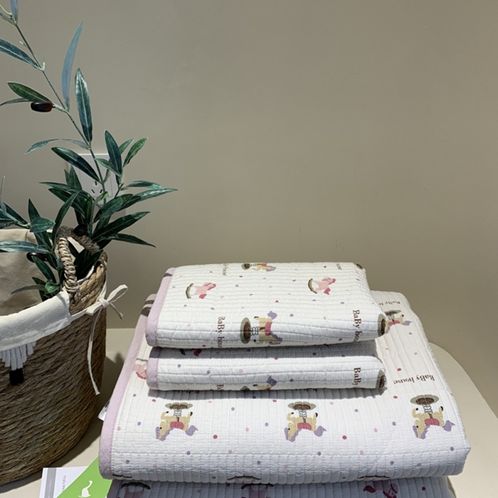 91家纺网 家纺一手货源 找家纺 汇庭 2025新款亲肤舒适全棉纯棉床盖三件套 奇奇小马