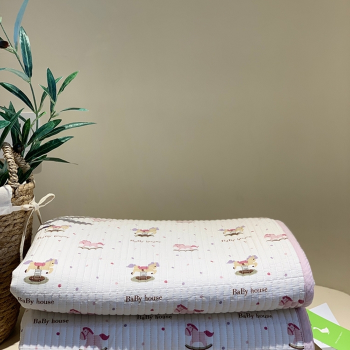 91家纺网 家纺一手货源 找家纺 汇庭 2025新款亲肤舒适全棉纯棉床盖三件套 奇奇小马