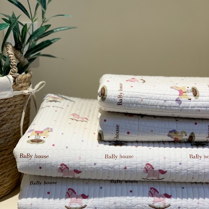 91家纺网 家纺一手货源 找家纺 汇庭 2025新款亲肤舒适全棉纯棉床盖三件套 奇奇小马