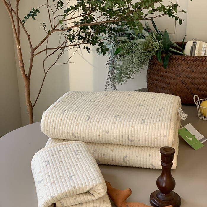 91家纺网 家纺一手货源 找家纺 汇庭 2025新款亲肤舒适全棉纯棉床盖三件套 幸运星