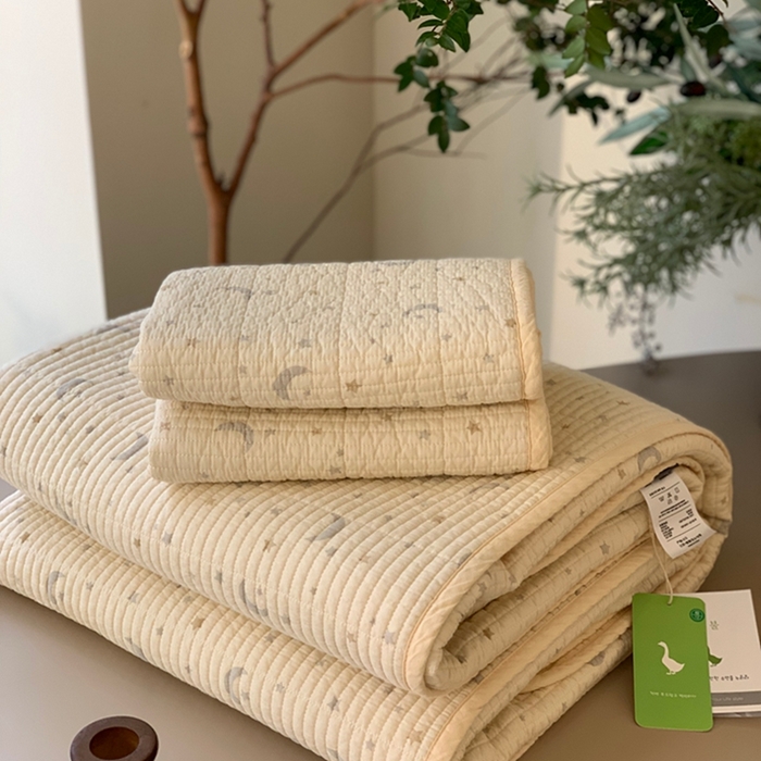 91家纺网 家纺一手货源 找家纺 汇庭 2025新款亲肤舒适全棉纯棉床盖三件套 幸运星