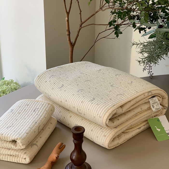 91家纺网 家纺一手货源 找家纺 汇庭 2025新款亲肤舒适全棉纯棉床盖三件套 幸运星