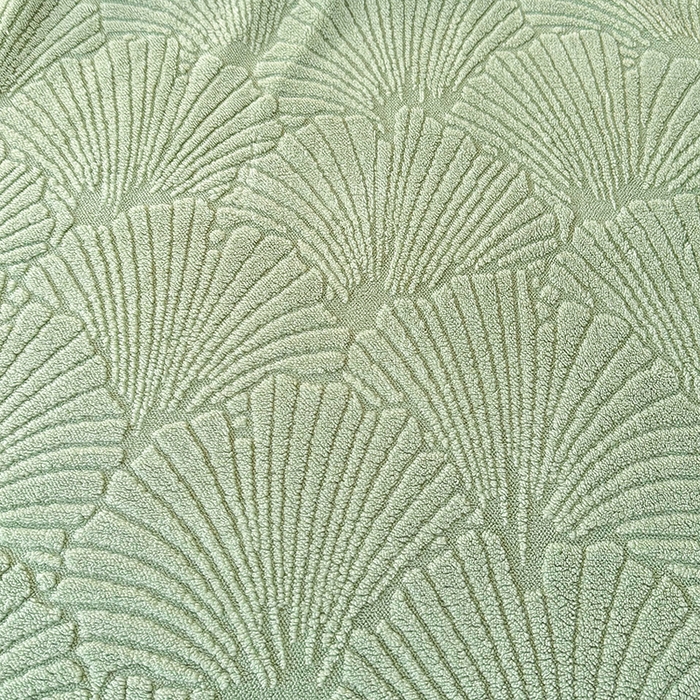 91家纺网 家纺一手货源 找家纺 栩裕纺织 2025新款金贝壳雕花塔芙绒羊羔绒毛毯纯色毯子 茶绿