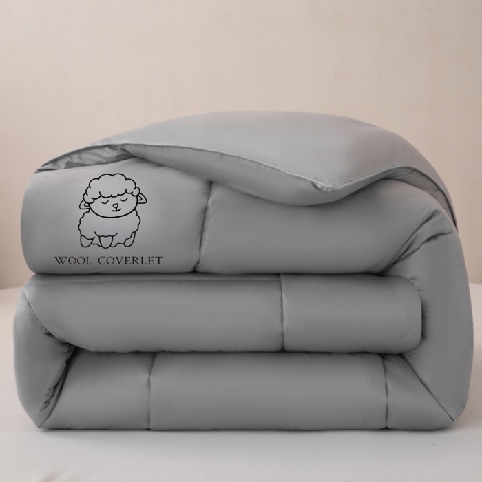 91家纺网 家纺一手货源 找家纺 （总）爱宝被业 2025新款亲肤舒适A类100%羊毛填充亲肤棉羊毛被被子被芯