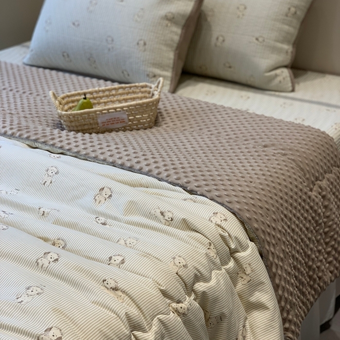 91家纺网 家纺一手货源 找家纺 （总）汇庭 2025新款亲肤舒适全棉纯棉床盖三件套