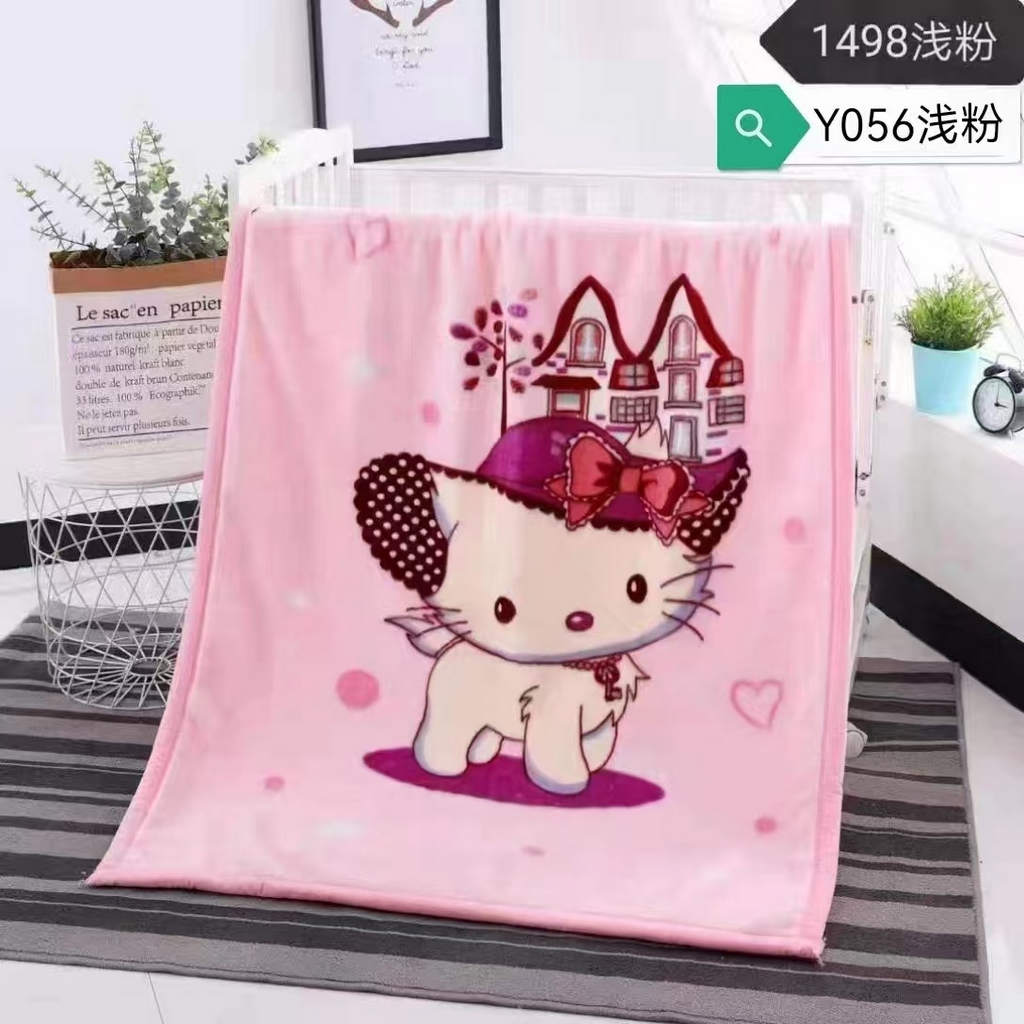 91家纺网 家纺一手货源 找家纺 （总）2025婴儿级A类儿童云毯幼儿园卡通毛毯超细柔婴童小毯子休闲沙发午睡办公室用毯（外贸跨境电商毯子）